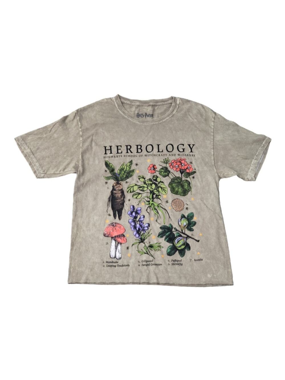 Harry Potter Herbology Garden Hogwarts Witchcraft Wizardry Short Sleeved Shirt